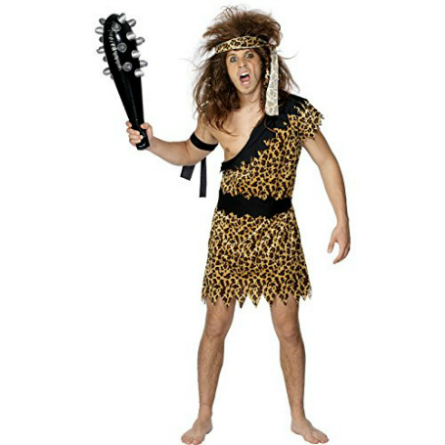 man dressed as a caveman