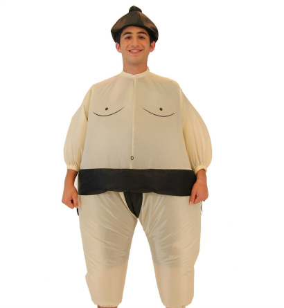 man in sumo suit