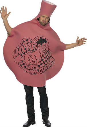 man dressed as a whoopee cushion